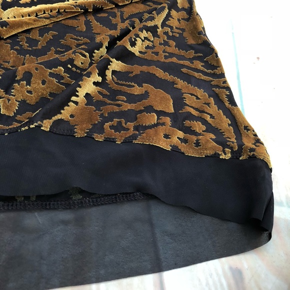 Simply Vera light velvet burnout chiffon blouse - Picture 3 of 6